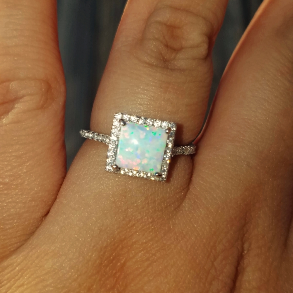 Sterling Silver Opal Ring